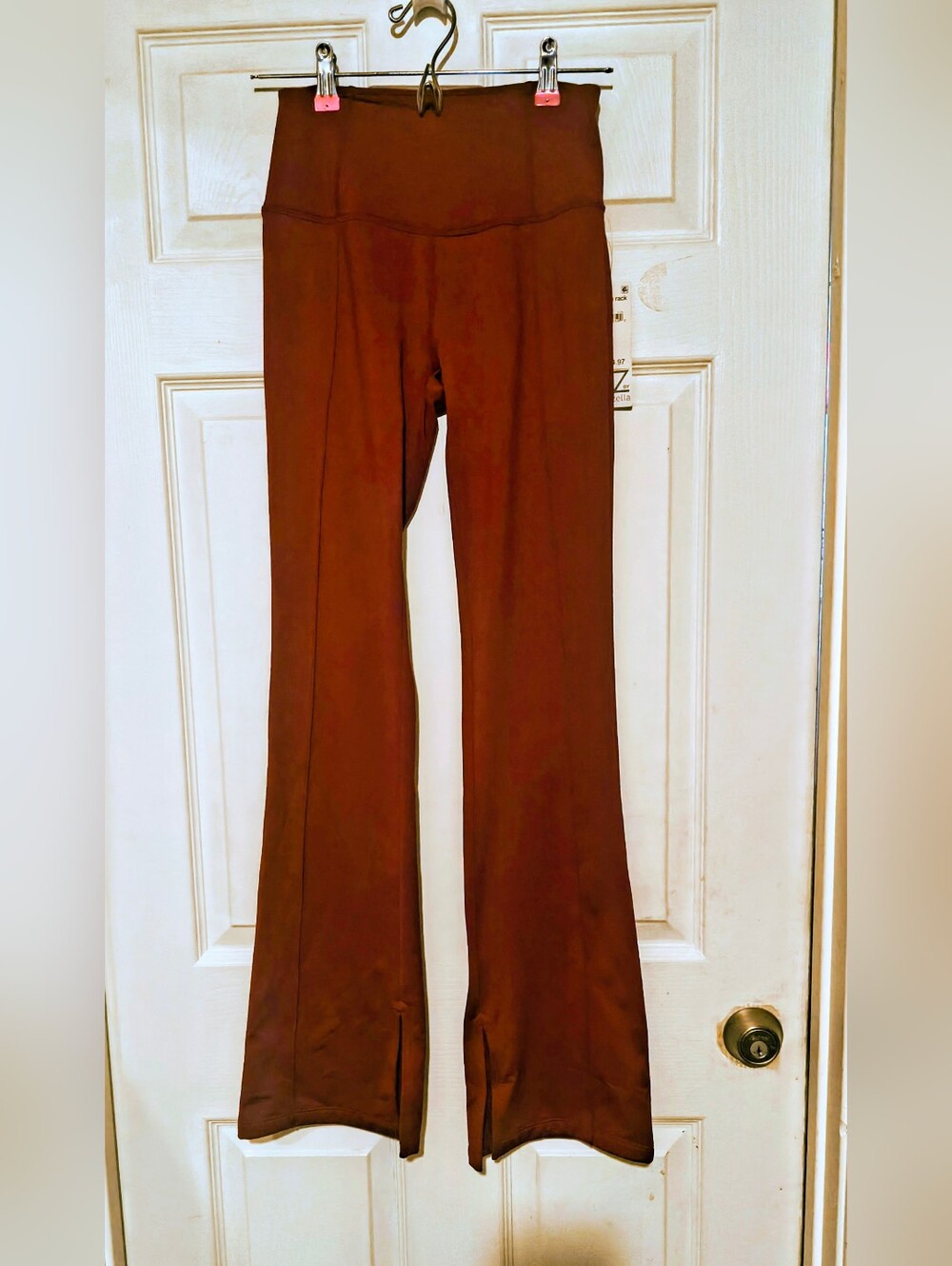 Z By Zella Women’s High-Waist Flared Pants Burgundy XS